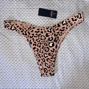 Hollister Cheeky Leopard Print Bikini Bottoms NWT